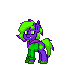 Size: 80x80 | Tagged: safe, spike, dragon, pony, meh, pony town, solo