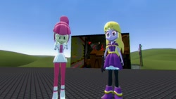 Size: 1360x768 | Tagged: safe, artist:flameprincess3535, lavender lace, majorette, equestria girls, 3d, gmod