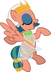 Size: 5486x7796 | Tagged: safe, artist:jhayarr23, somnambula, pegasus, pony, shadow play, absurd resolution, cute, dancing, eyes closed, female, flying, glowpaz, mare, open mouth, simple background, smiling, solo, somnambetes, spread wings, transparent background, vector, walk like an egyptian, wings
