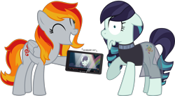 Size: 9957x5451 | Tagged: safe, artist:jhayarr23, coloratura, oc, oc only, oc:tridashie, absurd resolution, simple background, smiling, solo, transparent background, vector