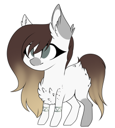 Size: 1765x1957 | Tagged: safe, artist:crazllana, oc, oc only, oc:charley, earth pony, pony, chibi, female, mare, simple background, solo, transparent background