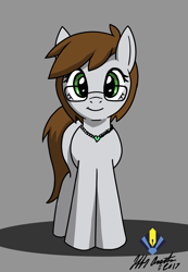 Size: 2155x3110 | Tagged: safe, artist:penspark, oc, oc only, oc:white rose, earth pony, pony, cute, female, looking at you, mare, simple background, smiling, solo