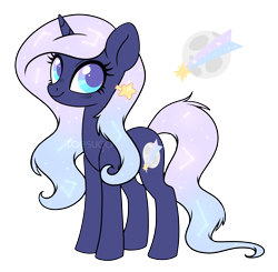 Size: 2670x2618 | Tagged: safe, artist:hawthornss, oc, oc only, oc:stardancer, unicorn, cute, hairpin, looking at you, simple background, smiling, solo, transparent background