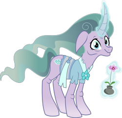 Size: 4983x4818 | Tagged: safe, artist:jhayarr23, mistmane, pony, unicorn, shadow play, absurd resolution, curved horn, female, mare, mistmane's flower, old, simple background, solo, transparent background, vector