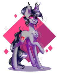 Size: 1565x1969 | Tagged: safe, artist:huirou, oc, oc only, oc:say, pony, unicorn, female, mare, raised hoof, simple background, solo, transparent background