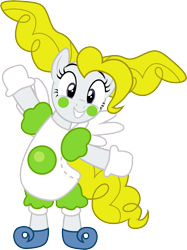 Size: 1001x1335 | Tagged: safe, artist:cloudyglow, surprise, earth pony, pony, clothes, costume, female, mare, mr. mime, nintendo, pokémon, shiny pokémon, simple background, solo, transparent background