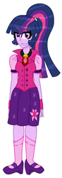 Size: 682x1929 | Tagged: safe, artist:eeveeglaceon, sci-twi, twilight sparkle, equestria girls, rainbow rocks, alternate universe, dazzling, female, simple background, solo, white background