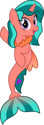 Size: 465x1307 | Tagged: safe, artist:mlp-trailgrazer, oc, oc only, oc:ripple effect, mermaid, merpony, unicorn, female, freckles, simple background, solo, transparent background, vector