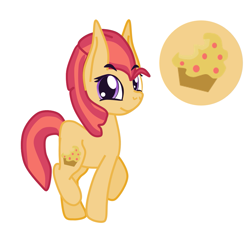 Size: 1139x1062 | Tagged: safe, artist:casanova-mew, oc, oc only, oc:appleslice trot, earth pony, pony, female, filly, offspring, parent:apple bloom, parent:chipcutter, parent:tender taps, parents:tendercutbloom, reference sheet, solo