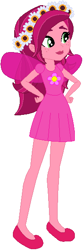 Size: 193x581 | Tagged: safe, artist:selenaede, artist:user15432, gloriosa daisy, human, equestria girls, legend of everfree, base used, clothes, costume, dress, fairy, fairy wings, halloween, halloween costume, holiday, humanized, pink dress, shoes, solo, winged humanization, wings