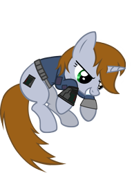 Size: 3826x5000 | Tagged: safe, artist:aborrozakale, oc, oc only, oc:littlepip, pony, unicorn, fallout equestria, fallout, female, high res, mare, simple background, solo, transparent background, vault suit, vector