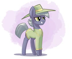 Size: 1154x942 | Tagged: safe, artist:ivyredmond, limestone pie, earth pony, pony, clothes, cute, dress, female, hat, limabetes, mare, smiling, solo