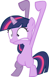 Size: 900x1426 | Tagged: safe, twilight sparkle, unicorn twilight, pony, unicorn, the cutie mark chronicles, bipedal, female, filly, filly twilight sparkle, shrunken pupils, simple background, solo, transparent background, vector, younger