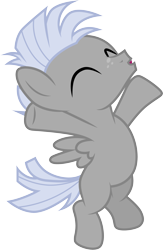 Size: 3001x4610 | Tagged: safe, artist:cloudyglow, chipcutter, pegasus, pony, forever filly, absurd resolution, chipcuter, colt, cute, eyes closed, male, simple background, solo, transparent background, vector