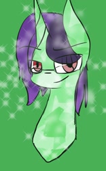 Size: 750x1200 | Tagged: safe, artist:rainbow gamer, oc, oc only, oc:crescent star, crystal pony, pony, unicorn, crystal unicorn, glasses, male, solo, stallion