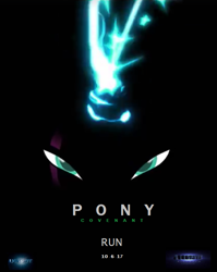 Size: 631x793 | Tagged: safe, tempest shadow, alien, pony, unicorn, my little pony: the movie, alien (franchise), alien covenant, broken horn, female, looking at you, mare, parody, poster, solo