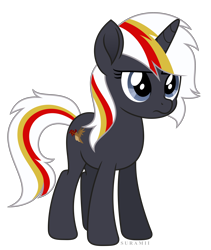 Size: 4752x5643 | Tagged: safe, artist:suramii, oc, oc only, oc:velvet remedy, unicorn, fallout equestria, absurd resolution, cutie mark, female, mare, movie accurate, simple background, solo, style emulation, transparent background, vector