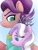 Size: 1024x1365 | Tagged: safe, artist:lavenderrain24, diamond tiara, spoiled rich, earth pony, pony, female, jewelry, mother and child, mother and daughter, parent and child, tiara