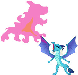 Size: 3375x3260 | Tagged: safe, artist:davidsfire, princess ember, dragon, triple threat, dragoness, eyes closed, female, fire, fire breath, roar, simple background, solo, transparent background, vector