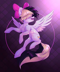 Size: 1600x1932 | Tagged: safe, artist:hollybright, songbird serenade, pegasus, pony, my little pony: the movie, bow, female, hair bow, mare, solo