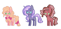 Size: 561x271 | Tagged: safe, artist:nightlyartemis, oc, oc only, magical lesbian spawn, offspring, parent:applejack, parent:cheerilee, parent:cheese sandwich, parent:coloratura, parent:limelight, parent:pinkie pie, parents:applepie, parents:cheeriwich, parents:limerara