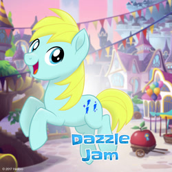 Size: 1080x1080 | Tagged: safe, oc, oc only, oc:dazzle jam, oc:photon jet, my little pony: the movie, looking at you, mlp movie pony maker