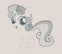 Size: 3140x2712 | Tagged: safe, artist:thestipplebrony, sweetie belle, female, filly, pointillism, solo, stipple, traditional art