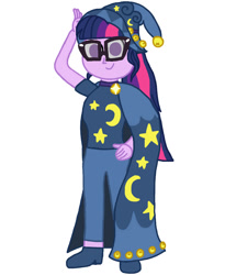 Size: 840x1024 | Tagged: safe, artist:jamesawilliams1996, sci-twi, star swirl the bearded, twilight sparkle, clothes, cosplay, costume, fangirl, halloween costume