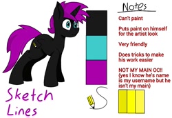 Size: 1027x702 | Tagged: safe, artist:sketchlines, oc, oc only, oc:sketchlines, unicorn, cutie mark, male, reference sheet, solo, stallion