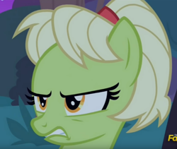 Size: 790x668 | Tagged: safe, screencap, granny smith, pony, the perfect pear, adorasmith, angry, cropped, cute, granny smith is not amused, madorable, solo, young granny smith