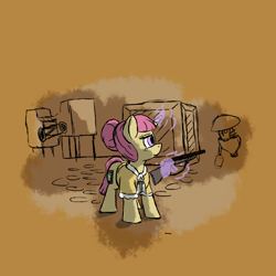 Size: 1200x1200 | Tagged: safe, artist:thebathwaterhero, oc, oc only, oc:chalk dust, pony, cyoa:unique quest