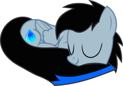 Size: 1250x878 | Tagged: safe, artist:egstudios93, oc, oc only, oc:eg, pegasus, pony, prone, simple background, sleeping, solo, transparent background