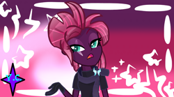 Size: 1024x571 | Tagged: safe, alternate version, artist:yaycelestia0331, tempest shadow, equestria girls, my little pony: the movie, alternate hairstyle, armor, clothes, equestria girls-ified, eye scar, female, gloves, scar, solo