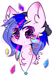 Size: 382x539 | Tagged: safe, artist:yuki-artyt, oc, oc only, oc:party pie, pony, bust, female, mare, portrait, solo