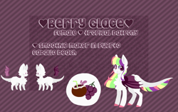 Size: 1457x917 | Tagged: safe, artist:cecilycabbage, artist:rockruffian, oc, oc only, oc:berry glace, base used, solo