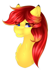 Size: 1460x2000 | Tagged: safe, artist:mauuwde, oc, oc only, oc:jessaica pedley, pony, bust, female, mare, portrait, simple background, solo, transparent background