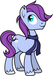 Size: 2215x3162 | Tagged: safe, artist:jitterbases, oc, oc only, oc:turquoise, earth pony, pony, clothes, high res, magical lesbian spawn, male, offspring, parent:pinkie pie, parent:sonata dusk, parents:pinata, scarf, solo, stallion