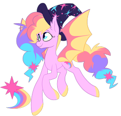 Size: 1931x1854 | Tagged: safe, artist:aegann, oc, oc only, bat pony, pony, hat, simple background, solo, transparent background, wizard hat