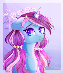 Size: 2500x2908 | Tagged: safe, artist:silvia-zero, oc, oc only, pony, unicorn, female, floppy ears, mare, solo, wingding eyes