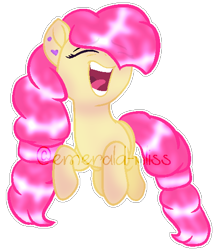 Size: 460x538 | Tagged: safe, artist:emerald-bliss, oc, oc only, oc:bubble pop, earth pony, pony, female, mare, simple background, solo, transparent background