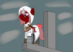 Size: 2800x2000 | Tagged: safe, artist:actinium28, artist:cloudy95, oc, oc:chimera, pony, collaboration, assassin's creed, crossover, female, high res, mare, solo