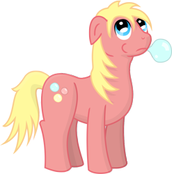 Size: 996x1007 | Tagged: safe, artist:malte279, oc, oc only, oc:bubble gums, earth pony, pony, bubblegum, food, free to use, gum, simple background, transparent background, vector