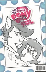 Size: 655x1026 | Tagged: safe, artist:tonyfleecs, oc, oc only, oc:dusk rhine, oc:racket rhine, bat pony, brothers, cute, fangs, glasses, looking at you, male, monochrome, sketch, smiling