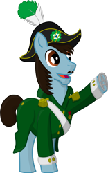 Size: 757x1216 | Tagged: safe, artist:malte279, oc, oc only, oc:word twister, earth pony, pony, cufflinks, cuffs (clothes), free to use, hat, pirate hat, simple background, transparent background, vector