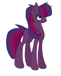 Size: 1024x1278 | Tagged: safe, artist:joannajo123, oc, oc only, my little pony: the movie, magical lesbian spawn, offspring, parent:tempest shadow, parent:twilight sparkle, parents:tempestlight, solo