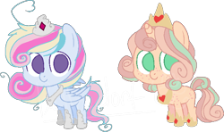 Size: 672x398 | Tagged: safe, artist:belladrawsstuff2004, oc, oc only, parent:applejack, parent:princess flurry heart, parent:rainbow dash, parents:flurrydash, parents:flurryjack, simple background, transparent background