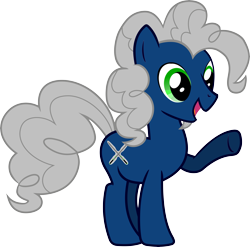 Size: 9999x9895 | Tagged: safe, artist:laberoon, oc, oc only, oc:silvermane, earth pony, pony, absurd resolution, alternate hairstyle, female, mare, race swap, recolor, rule 63, simple background, solo, transparent background, vector