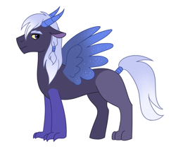 Size: 1024x866 | Tagged: safe, artist:cascayd, oc, oc only, draconequus, hybrid, draconequus oc, interspecies offspring, offspring, parent:discord, parent:princess luna, parents:lunacord, solo