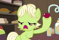 Size: 754x514 | Tagged: safe, screencap, granny smith, pony, the perfect pear, solo, young granny smith, younger