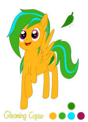 Size: 1375x1900 | Tagged: safe, artist:hopesome-way, derpibooru exclusive, oc, oc only, oc:gleaming copse, pegasus, pony, female, mare, reference sheet, simple background, solo, transparent background